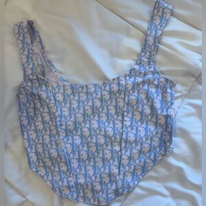 Dior Print Corset Top
